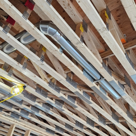 Intricate Custom-Made Floor Trusses From Fonthill Lumber Inc. 