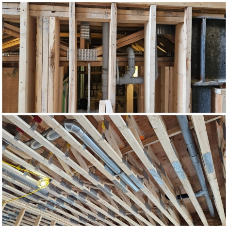 Floor Trusses With Mechanical Routes 