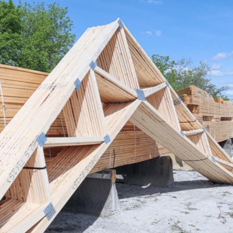 Scissor Roof Trusses From Fonthill Lumber Inc. 